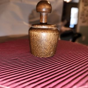 Primitive Antique Country Folk Art Miniature Flower Butter Pat Stamp